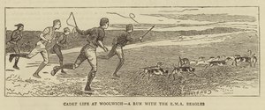 Cadettenleven in Woolwich, een run met de RMA Beagles door Alfred Chantrey Corbould